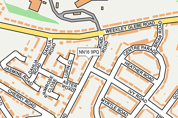 NN16 9PQ map - OS OpenMap – Local (Ordnance Survey)