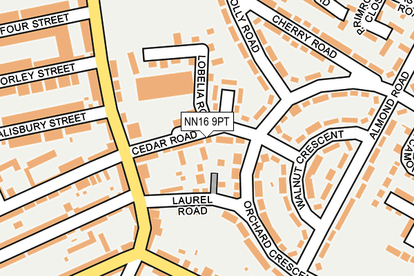 NN16 9PT map - OS OpenMap – Local (Ordnance Survey)
