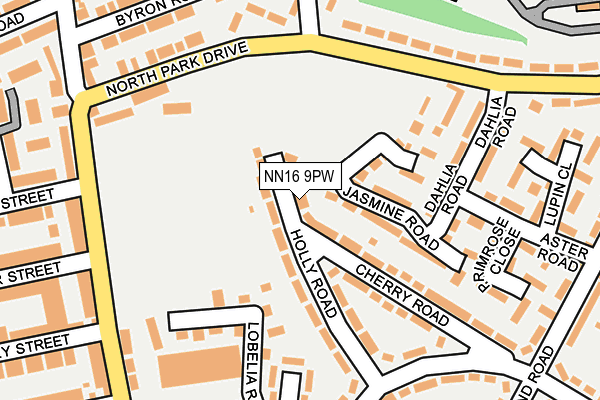 NN16 9PW map - OS OpenMap – Local (Ordnance Survey)