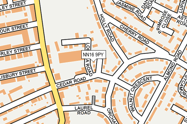 NN16 9PY map - OS OpenMap – Local (Ordnance Survey)
