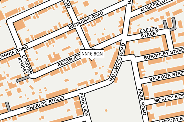 NN16 9QN map - OS OpenMap – Local (Ordnance Survey)