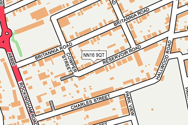 NN16 9QT map - OS OpenMap – Local (Ordnance Survey)