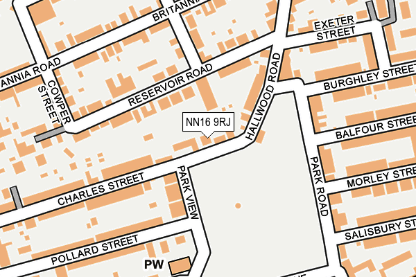 NN16 9RJ map - OS OpenMap – Local (Ordnance Survey)