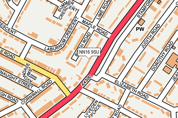NN16 9SU map - OS OpenMap – Local (Ordnance Survey)