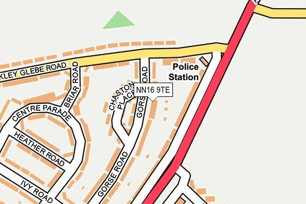 NN16 9TE map - OS OpenMap – Local (Ordnance Survey)