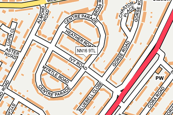 NN16 9TL map - OS OpenMap – Local (Ordnance Survey)