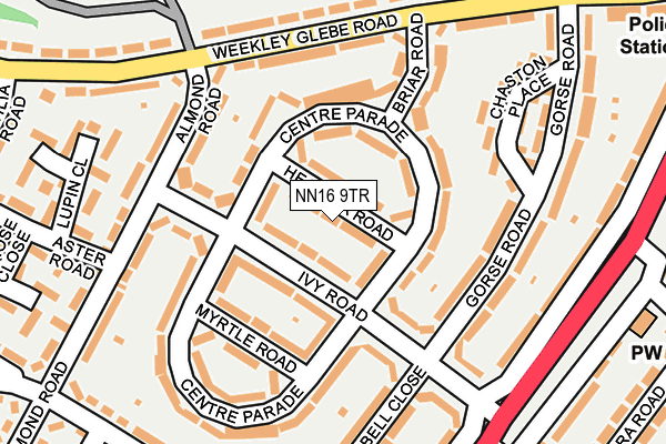 NN16 9TR map - OS OpenMap – Local (Ordnance Survey)
