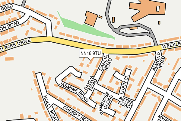 NN16 9TU map - OS OpenMap – Local (Ordnance Survey)