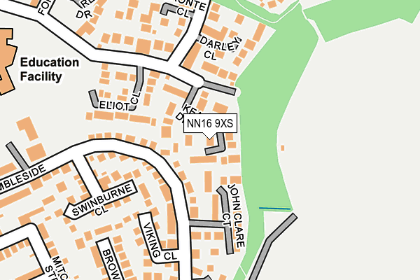 NN16 9XS map - OS OpenMap – Local (Ordnance Survey)