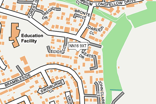 NN16 9XT map - OS OpenMap – Local (Ordnance Survey)