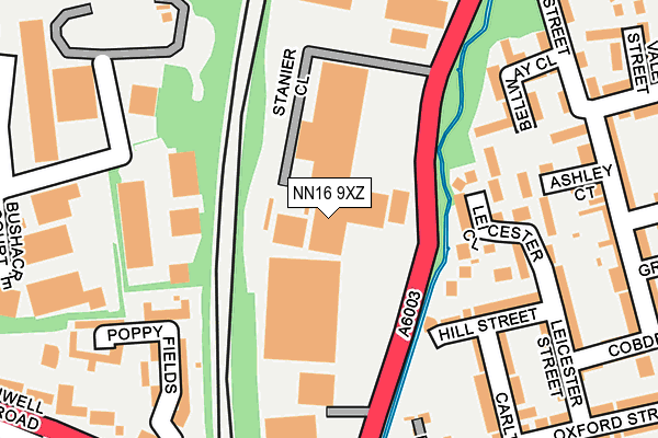 NN16 9XZ map - OS OpenMap – Local (Ordnance Survey)