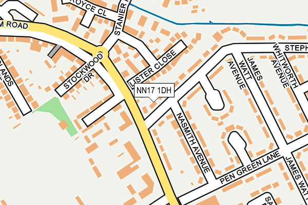 NN17 1DH map - OS OpenMap – Local (Ordnance Survey)