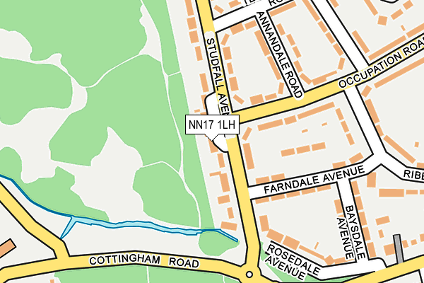 NN17 1LH map - OS OpenMap – Local (Ordnance Survey)