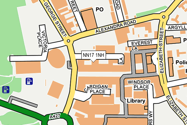 NN17 1NH map - OS OpenMap – Local (Ordnance Survey)