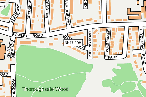 NN17 2DH map - OS OpenMap – Local (Ordnance Survey)