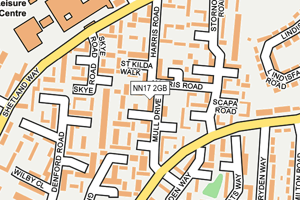 NN17 2GB map - OS OpenMap – Local (Ordnance Survey)