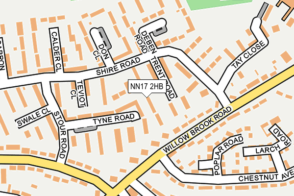 NN17 2HB map - OS OpenMap – Local (Ordnance Survey)