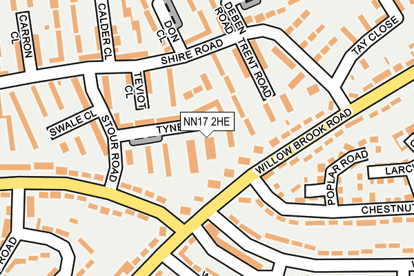 NN17 2HE map - OS OpenMap – Local (Ordnance Survey)