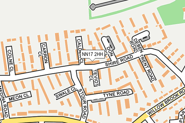 NN17 2HH map - OS OpenMap – Local (Ordnance Survey)