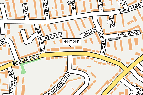 NN17 2HR map - OS OpenMap – Local (Ordnance Survey)