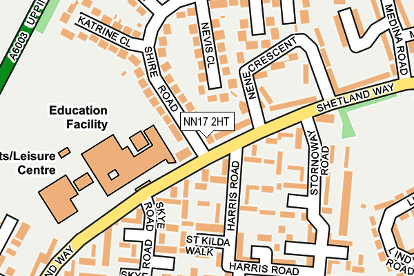 NN17 2HT map - OS OpenMap – Local (Ordnance Survey)