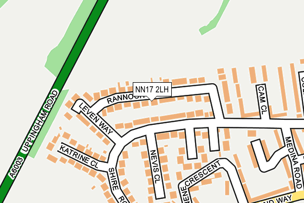 NN17 2LH map - OS OpenMap – Local (Ordnance Survey)