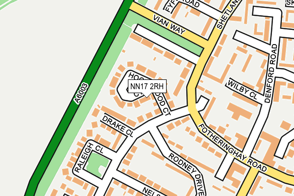NN17 2RH map - OS OpenMap – Local (Ordnance Survey)