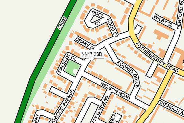 NN17 2SD map - OS OpenMap – Local (Ordnance Survey)