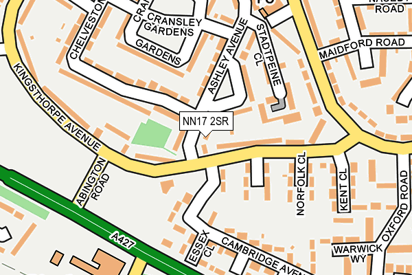NN17 2SR map - OS OpenMap – Local (Ordnance Survey)