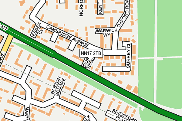 NN17 2TB map - OS OpenMap – Local (Ordnance Survey)