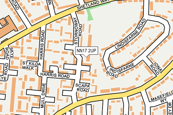 NN17 2UP map - OS OpenMap – Local (Ordnance Survey)