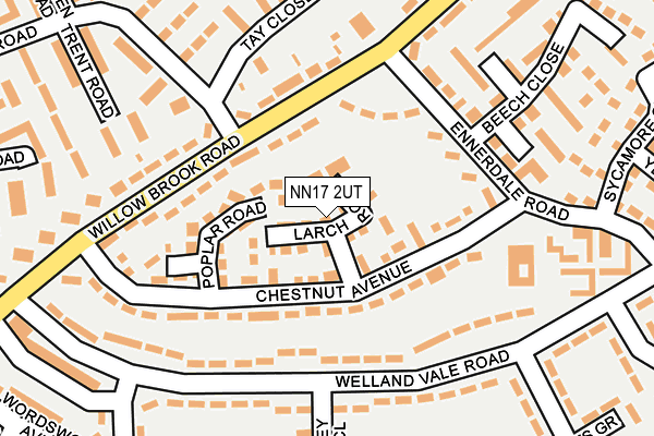 NN17 2UT map - OS OpenMap – Local (Ordnance Survey)