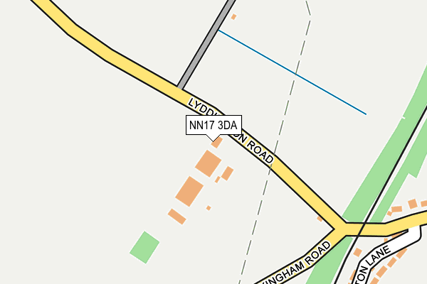 NN17 3DA map - OS OpenMap – Local (Ordnance Survey)
