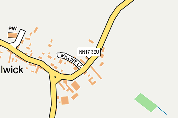 NN17 3EU map - OS OpenMap – Local (Ordnance Survey)