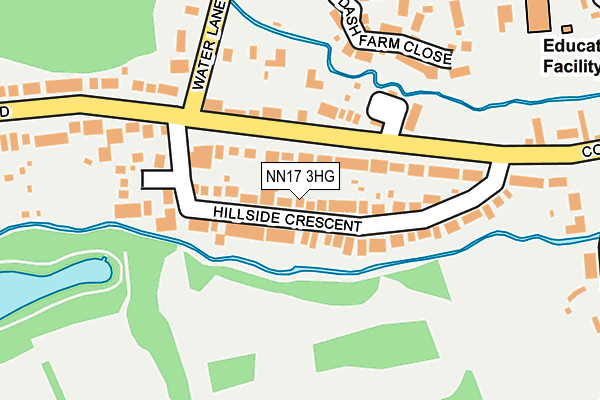 NN17 3HG map - OS OpenMap – Local (Ordnance Survey)
