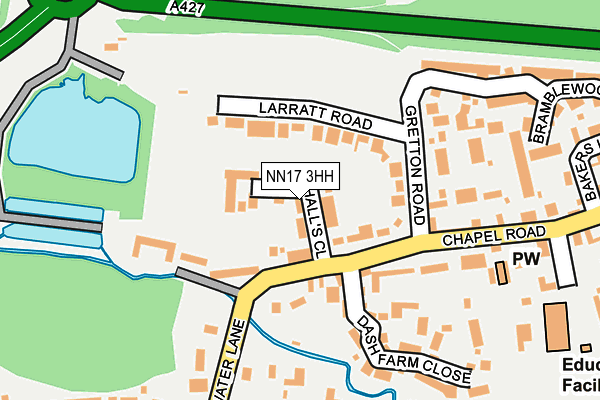 NN17 3HH map - OS OpenMap – Local (Ordnance Survey)