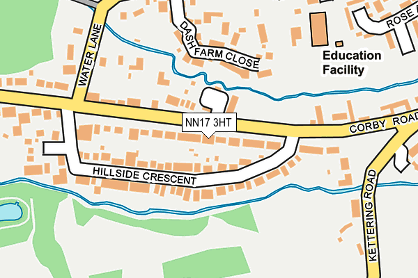 NN17 3HT map - OS OpenMap – Local (Ordnance Survey)
