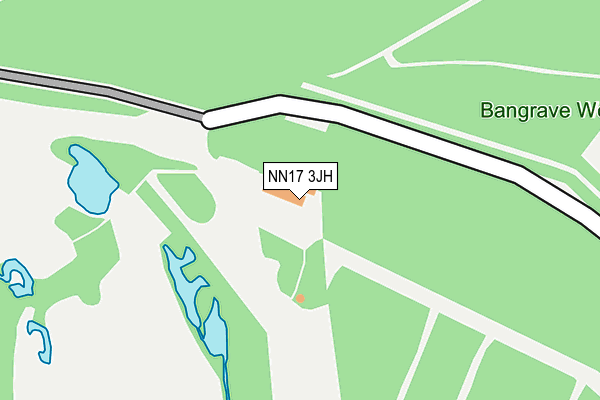 NN17 3JH map - OS OpenMap – Local (Ordnance Survey)