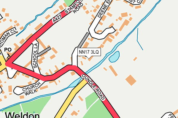 NN17 3LQ map - OS OpenMap – Local (Ordnance Survey)