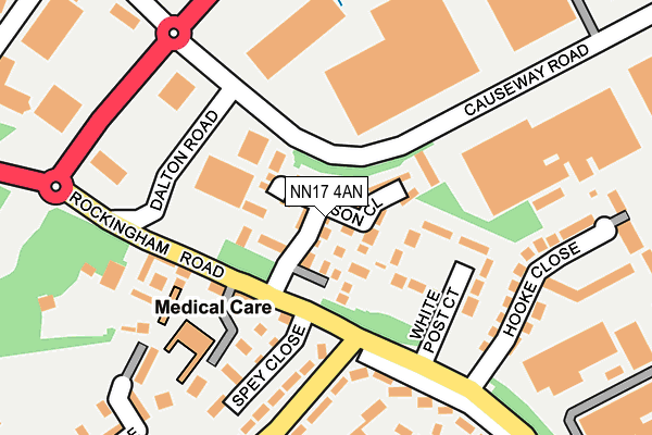 NN17 4AN map - OS OpenMap – Local (Ordnance Survey)