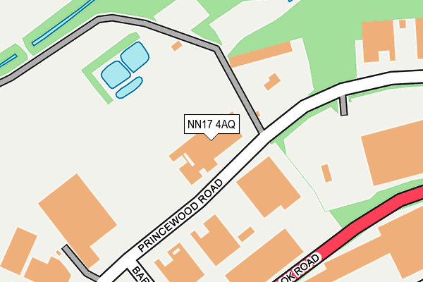 NN17 4AQ map - OS OpenMap – Local (Ordnance Survey)