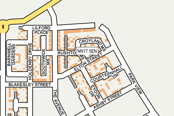 NN17 5EN map - OS OpenMap – Local (Ordnance Survey)