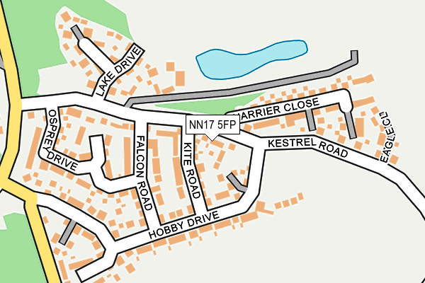 NN17 5FP map - OS OpenMap – Local (Ordnance Survey)