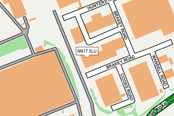 NN17 5LU map - OS OpenMap – Local (Ordnance Survey)