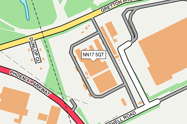 NN17 5QT map - OS OpenMap – Local (Ordnance Survey)