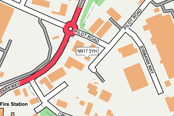 NN17 5YH map - OS OpenMap – Local (Ordnance Survey)