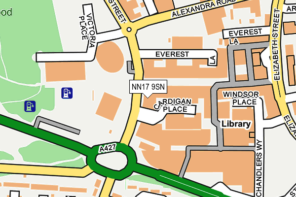 NN17 9SN map - OS OpenMap – Local (Ordnance Survey)