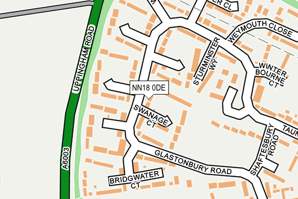 NN18 0DE map - OS OpenMap – Local (Ordnance Survey)