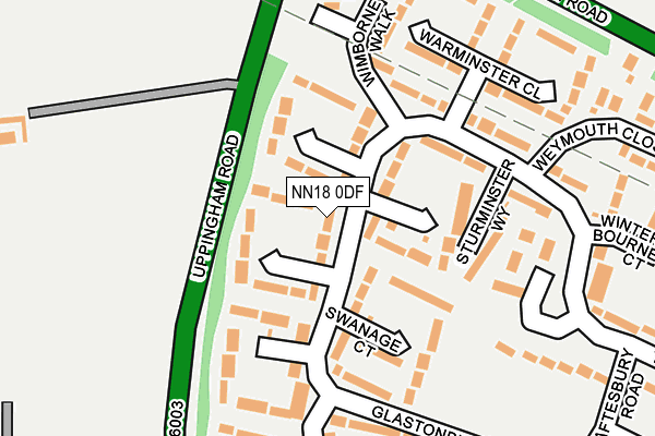 NN18 0DF map - OS OpenMap – Local (Ordnance Survey)