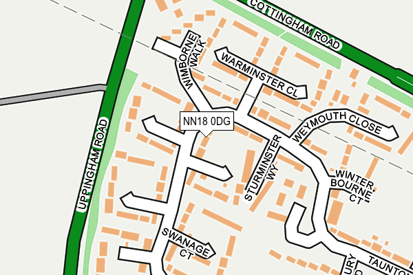 NN18 0DG map - OS OpenMap – Local (Ordnance Survey)